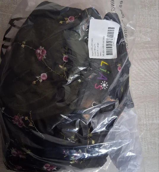 NWT Dolls Kill Delias A Day In My Life XL Green Floral Ruched Mini Dress!! - Picture 10 of 10